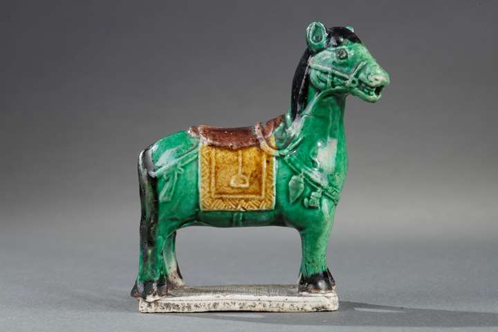 Small horse biscuit Famille verte - Water dropper for the scholar